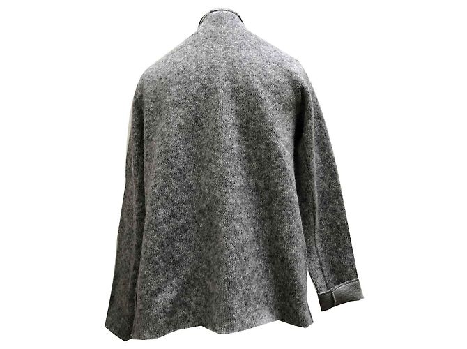 Majestic MAJESTOSO FILATURES PARIS CINZA CASACO DE COA REVESTIMENTO CARDIGAN - vista 2