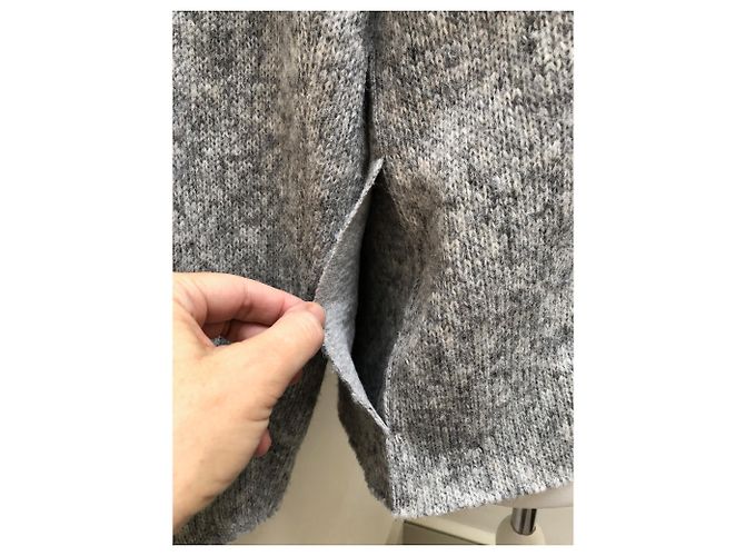 Majestic MAJESTOSO FILATURES PARIS CINZA CASACO DE COA REVESTIMENTO CARDIGAN - vista 7