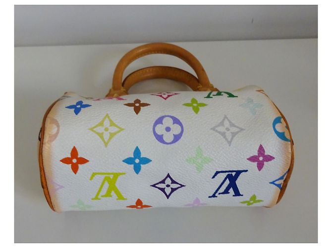 Louis Vuitton Takashi Murakami Mini Speedy Bag Multicolore - vista 3
