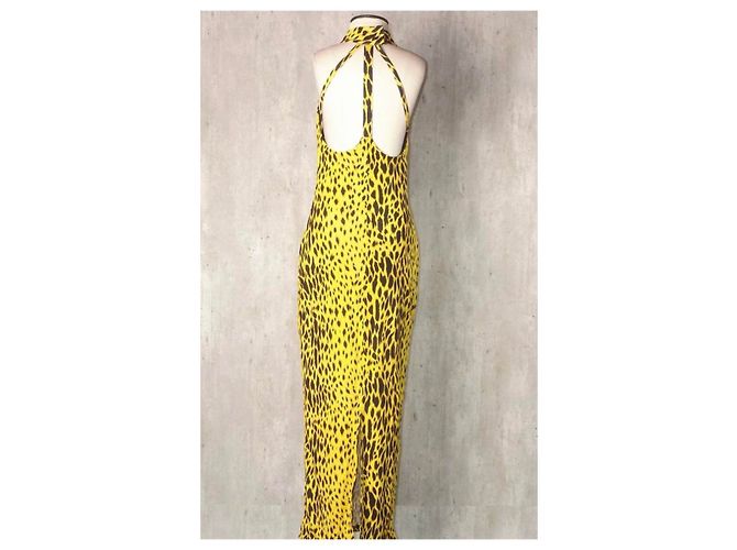 Versace Maxikleid mit Leopardenmuster - Ansicht 2