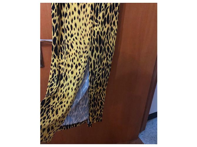 Versace Maxikleid mit Leopardenmuster - Ansicht 5