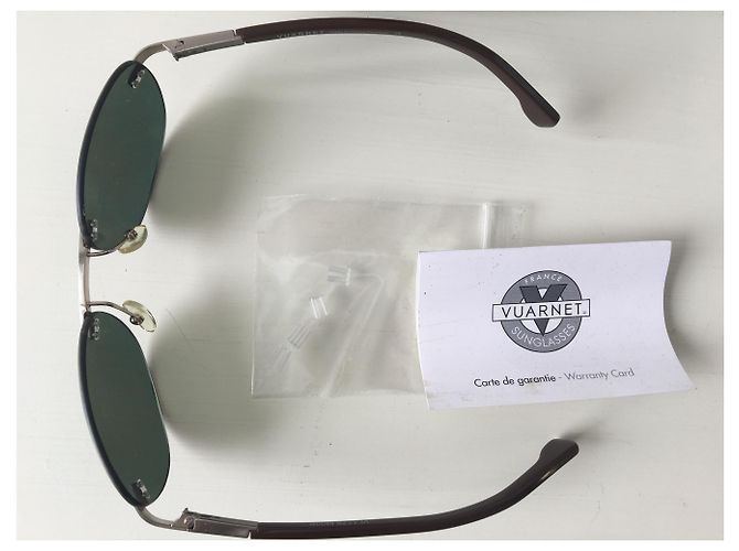 Autre Marque Gafas de sol de metal beige - vista 2