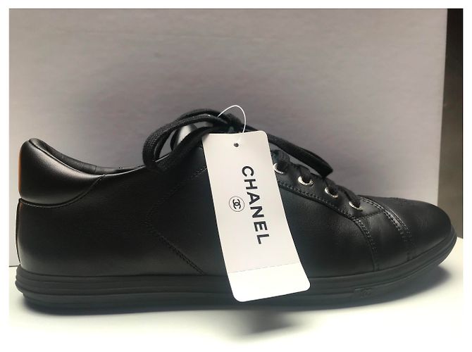 CHANEL BASKETS MEN SIZE 41 - NEW & NEVER SERVED (UNIFORM MODEL) Black - view 11