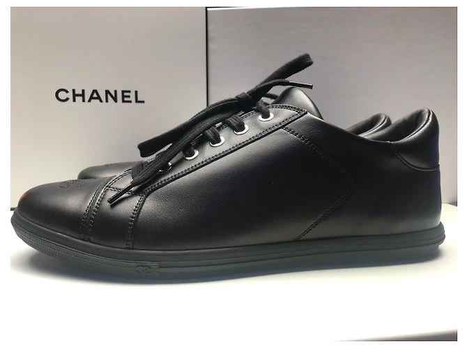 CHANEL BASKETS MEN SIZE 41 - NEW & NEVER SERVED (UNIFORM MODEL) Black - view 12