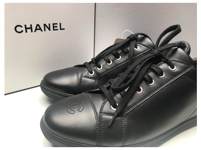CHANEL BASKETS MEN SIZE 41 - NEW & NEVER SERVED (UNIFORM MODEL) Black - view 13