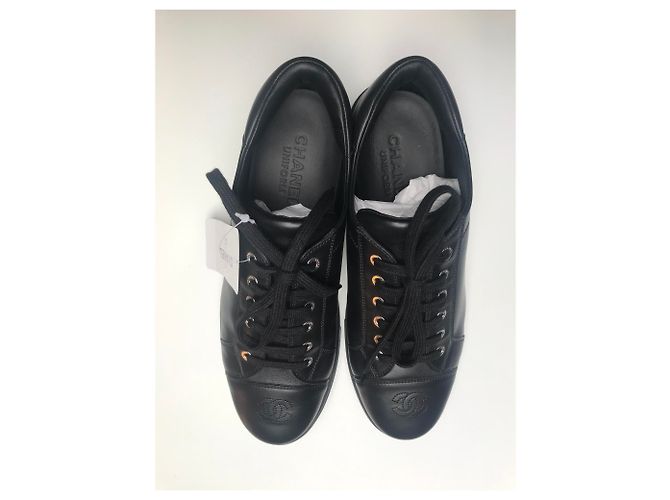 CHANEL BASKETS MEN SIZE 41 - NEW & NEVER SERVED (UNIFORM MODEL) Black - view 5