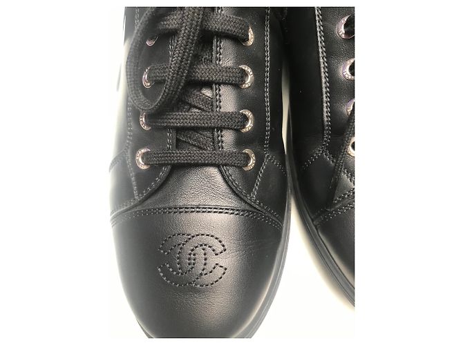 CHANEL BASKETS MEN SIZE 41 - NEW & NEVER SERVED (UNIFORM MODEL) Black - view 7