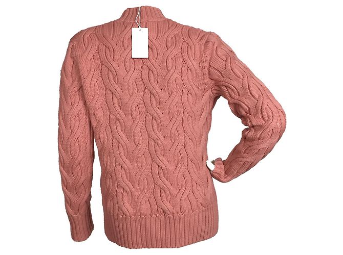 Cos Cable knit wool pink sweater - view 2