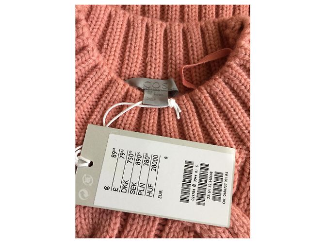 Cos Cable knit wool pink sweater - view 3