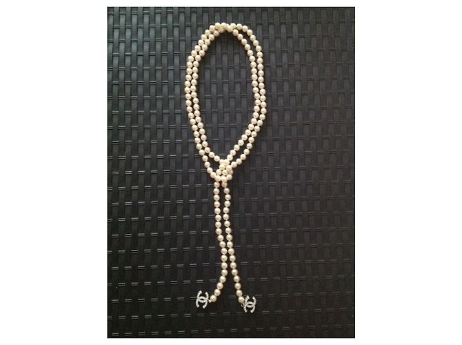 Chanel, Cintura con collana Bianco - vista 5