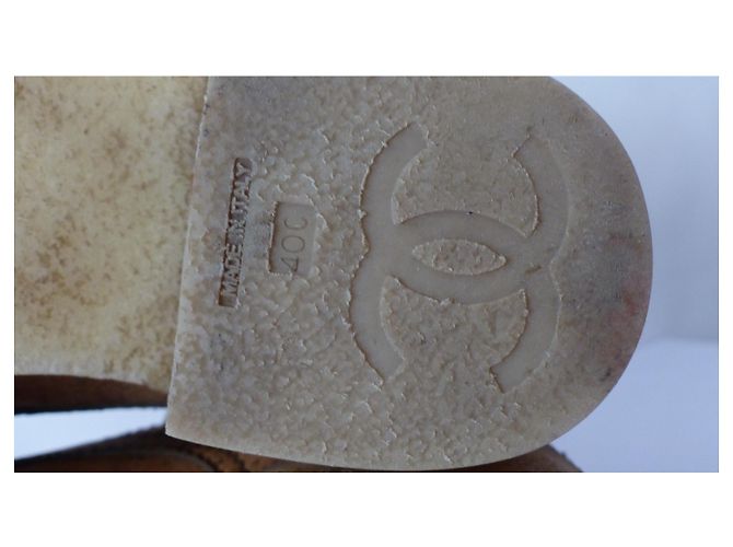 Chanel Lacets Beige - vue 7