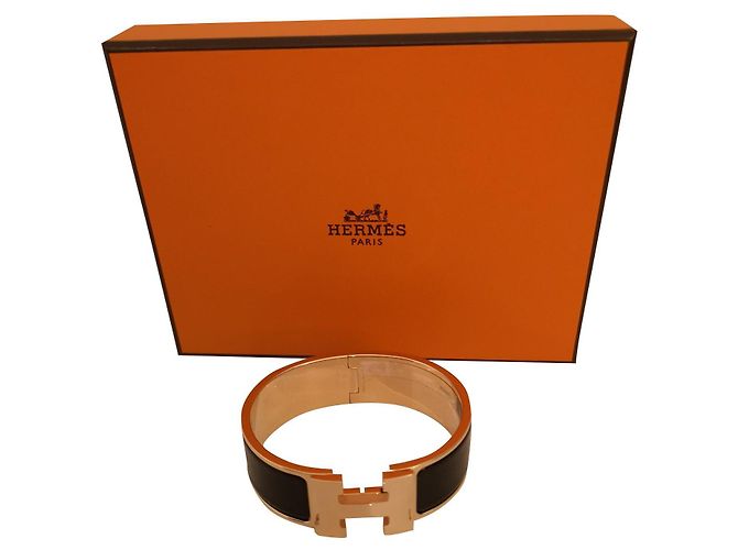 Hermès GM Click-Armband Schwarz Golden - Ansicht 2