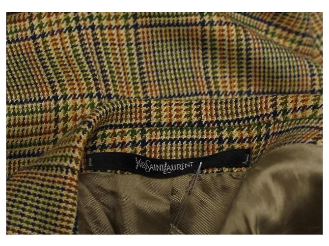 Yves Saint Laurent Blazer Jacket Wool Multicolors - view 3