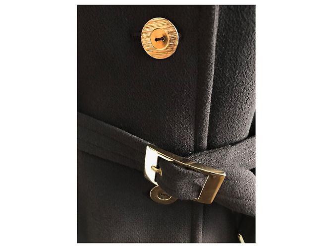 Completo giacca e pantaloni Yves Saint Laurent lana marrone Marrone scuro - vista 5