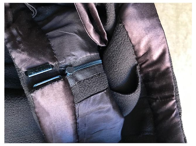 Completo giacca e pantaloni Yves Saint Laurent lana marrone Marrone scuro - vista 8