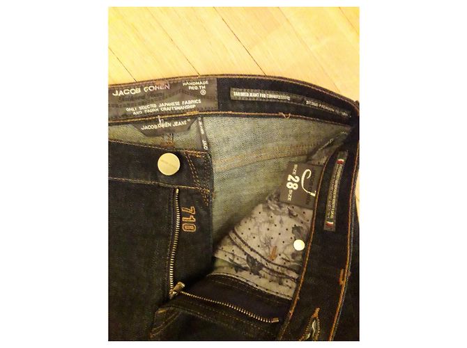 Jacob Cohen Vaqueros J710 Azul Marino Denim - vista 4