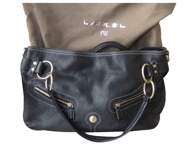 Borsa Lancel in pelle nera Nero - vista 2