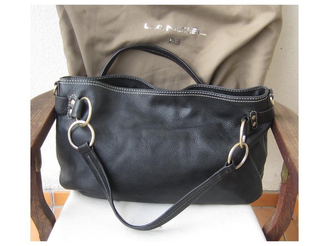 Borsa Lancel in pelle nera Nero - vista 3