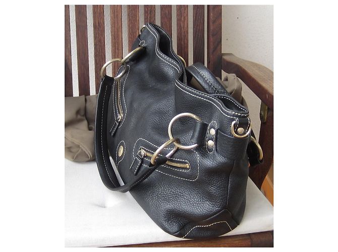 Borsa Lancel in pelle nera Nero - vista 5