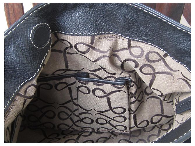 Borsa Lancel in pelle nera Nero - vista 9