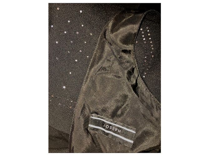 Joseph Asymmetrisches Abendkleid Schwarz Silber - Ansicht 5