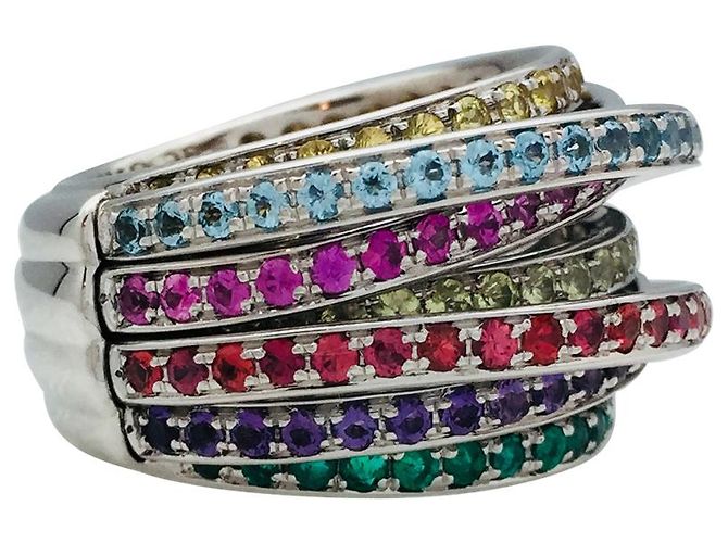 De Grisogono Ring, modello "Allegra", pietre colorate. - vista 2