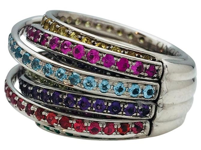 De Grisogono Ring, modello "Allegra", pietre colorate. - vista 4