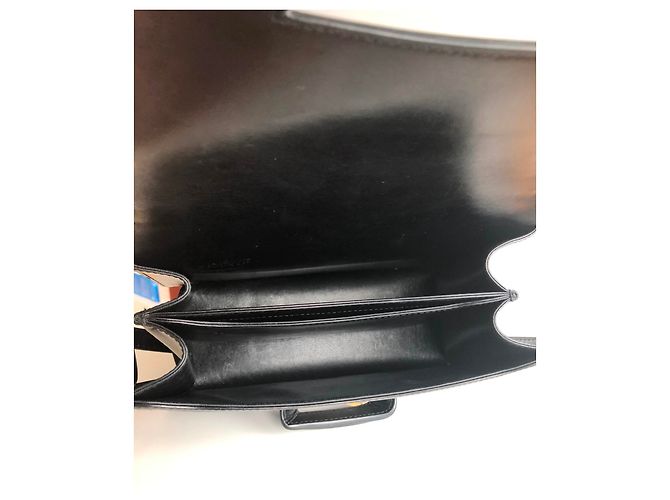 Borsa Loewe Barcelona in pelle nera Nero - vista 4