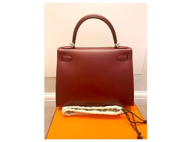 Hermès Kelly Sellier 28 Couro Multicor - vista 5