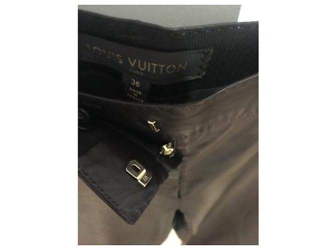 Louis Vuitton Leder Shorts Hose Schokolade - Ansicht 4