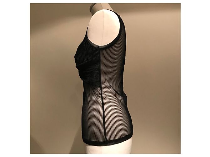 Top trasparente nero Pinko - vista 3