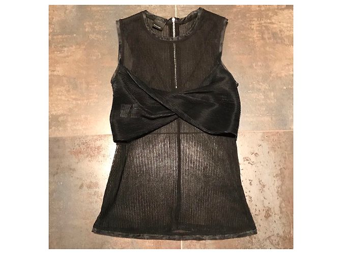Top trasparente nero Pinko - vista 4