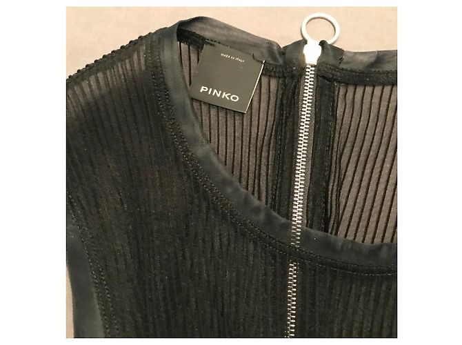 Top trasparente nero Pinko - vista 7