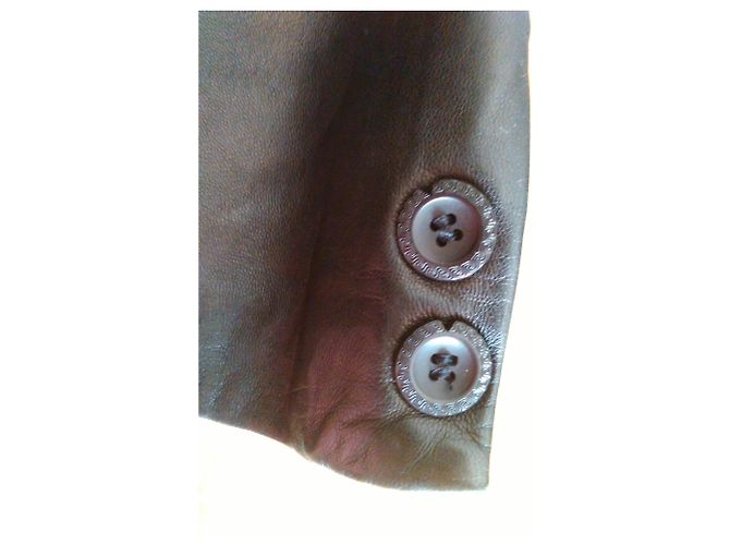 VERSACE Schwarze Lederjacke - Ansicht 7