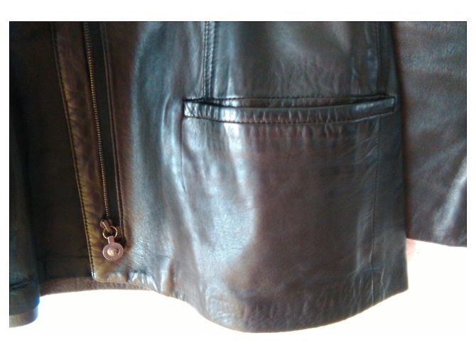 VERSACE Schwarze Lederjacke - Ansicht 8