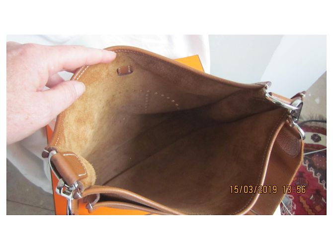 Hermès Bolsa de hermes Evelyne Caramelo - vista 5