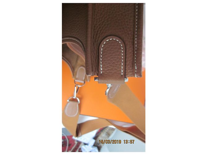 Hermès Bolsa de hermes Evelyne Caramelo - vista 7
