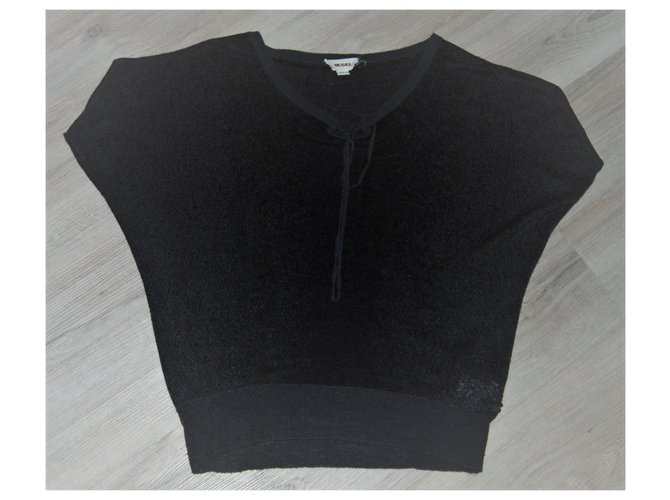 Diesel ärmelloser weiter Pullover schwarz dunkelgrau Anthrazitgrau - Ansicht 2