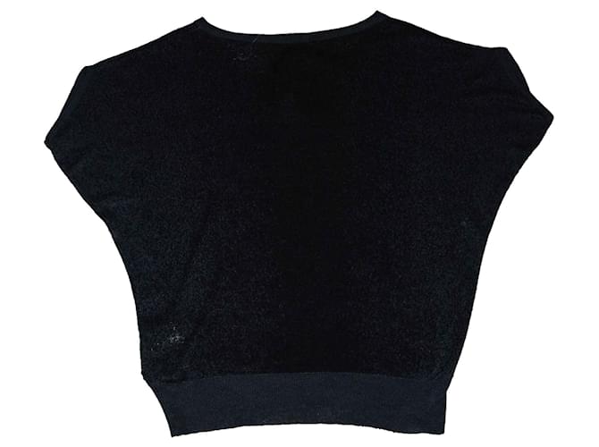 Diesel ärmelloser weiter Pullover schwarz dunkelgrau Anthrazitgrau - Ansicht 3