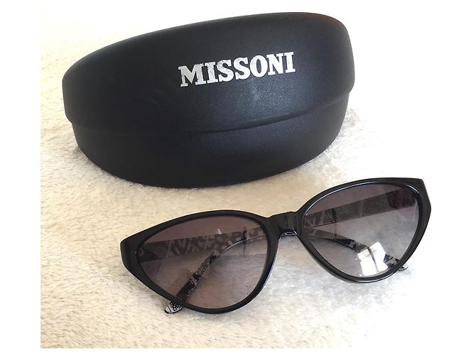 Gafas de sol M Missoni negras de plástico Negro - vista 12