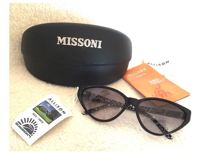 Gafas de sol M Missoni negras de plástico Negro - vista 2