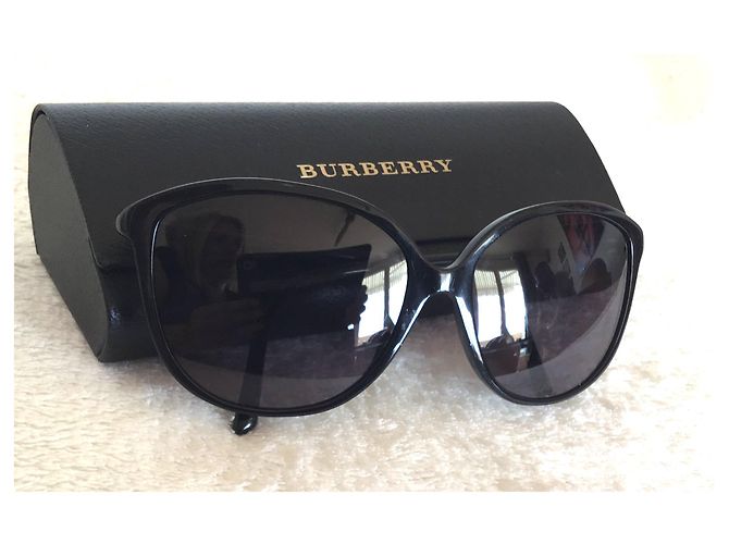Gafas de sol Burberry negras de plástico Negro - vista 7