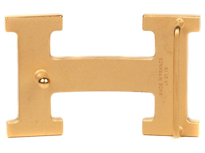 Hermès Hermes Gürtelschnalle "Calender" hellgold, neue Bedingung! Golden - Ansicht 2