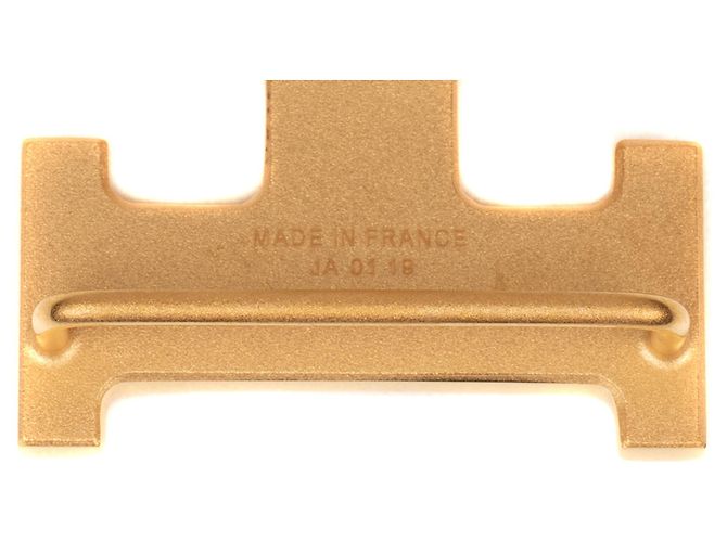 Hermès Hermes Gürtelschnalle "Calender" hellgold, neue Bedingung! Golden - Ansicht 5