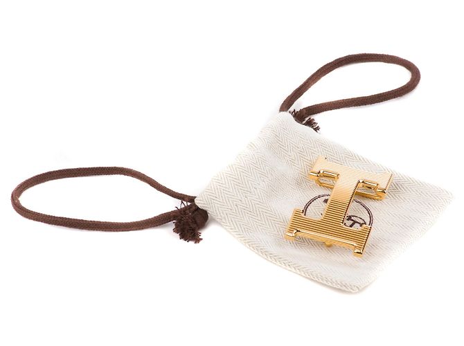 Hermès Hermes Gürtelschnalle "Calender" hellgold, neue Bedingung! Golden - Ansicht 7