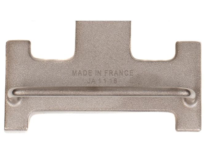 Superb Hermès belt buckle model "Guillochee", new condition! Silvery - view 5