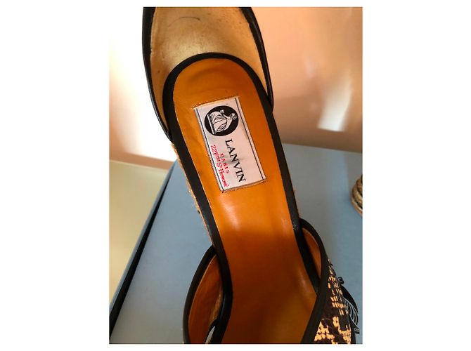 Lanvin Sandalen aus Python Leder Mehrfarbig Mehrfarben - Ansicht 3