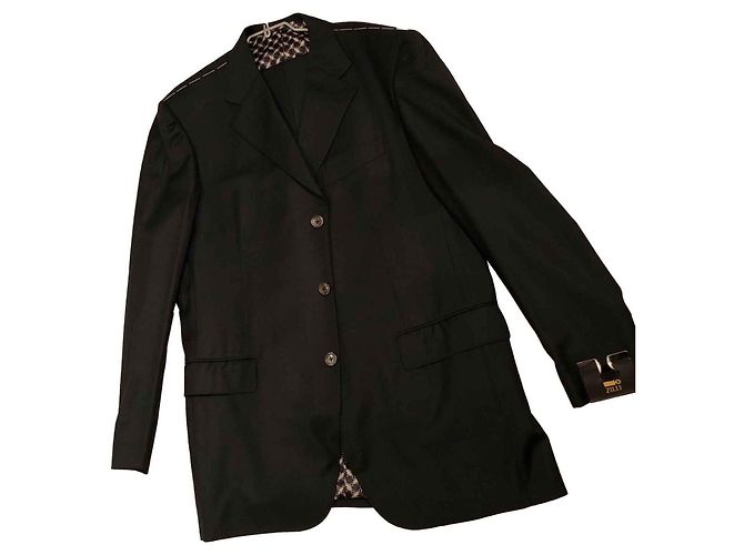 Autre Marque Dark blue wool suit size 54 - view 2