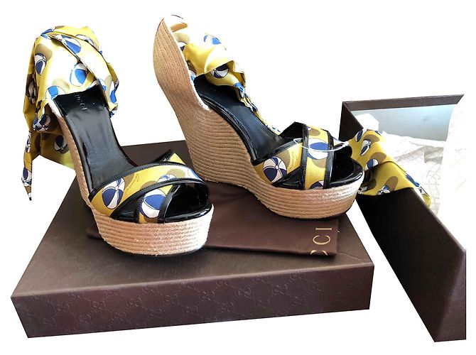 Sandali con tacco Gucci 15 cm Multicolore - vista 2