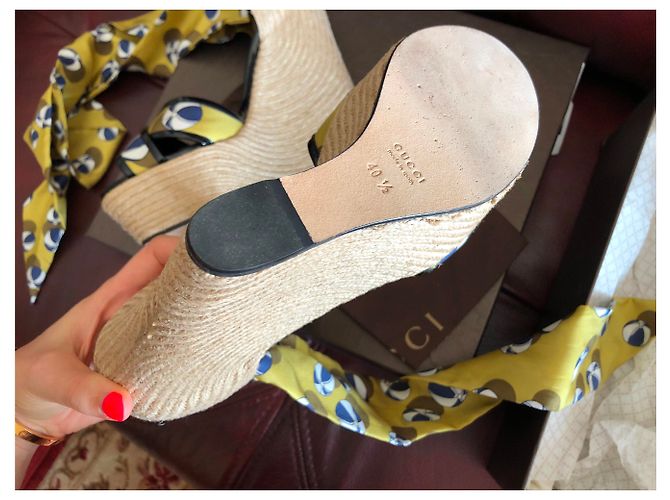 Sandali con tacco Gucci 15 cm Multicolore - vista 4